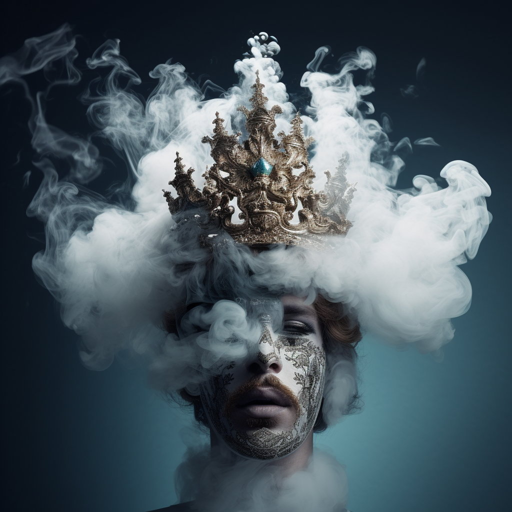 Cloud smoke with crown-shaped Oba