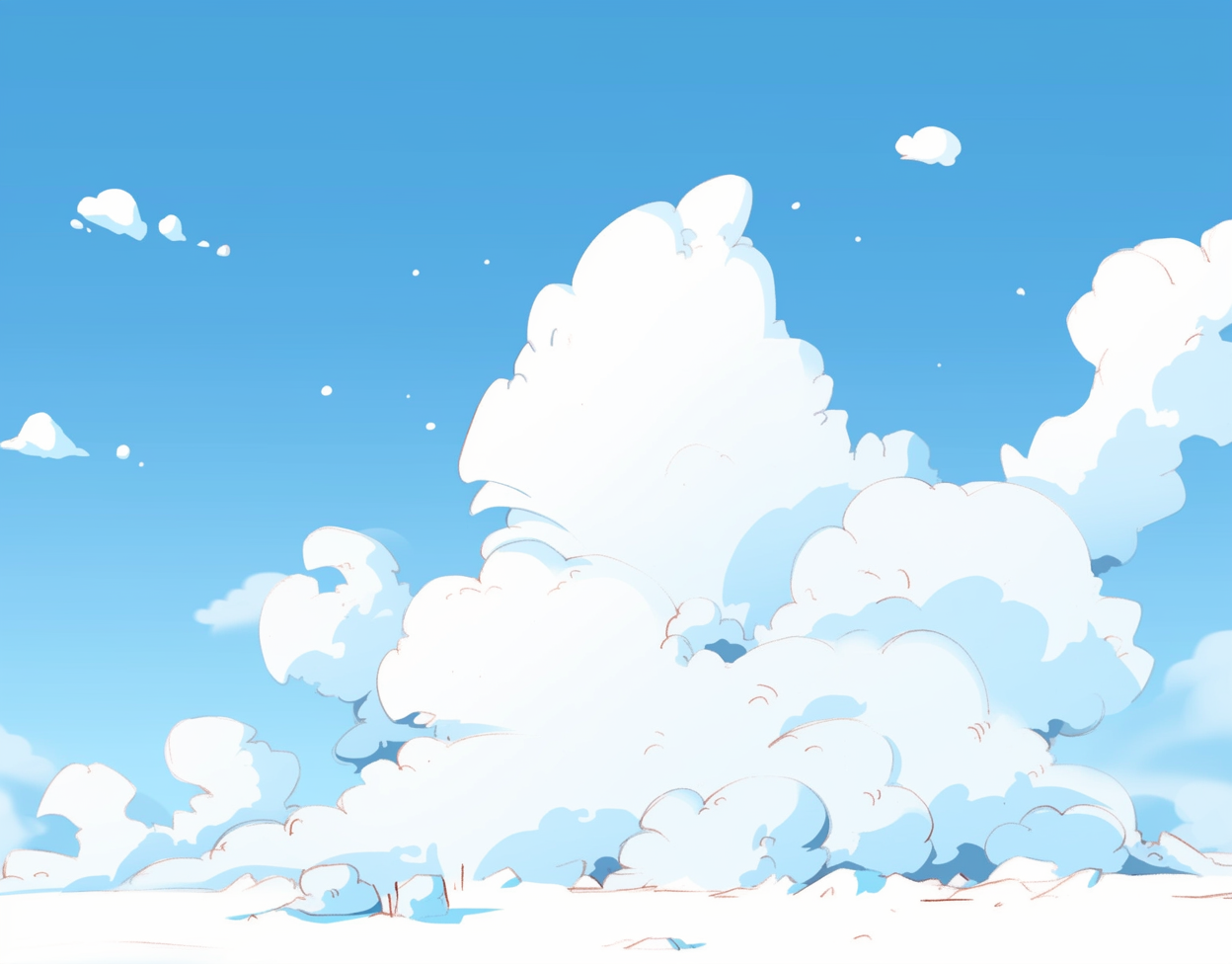 Cartoon Cloud Cover Background