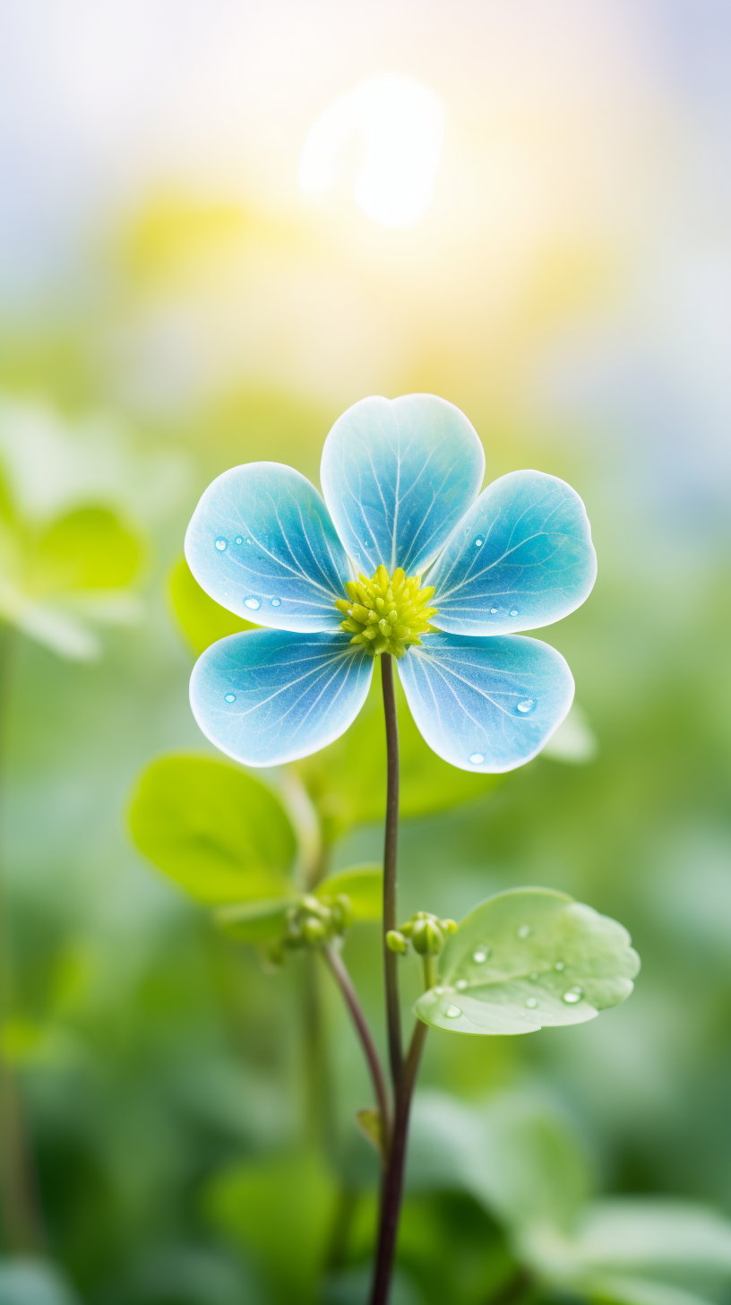 Clover with Rainbow - Good Luck Blessing