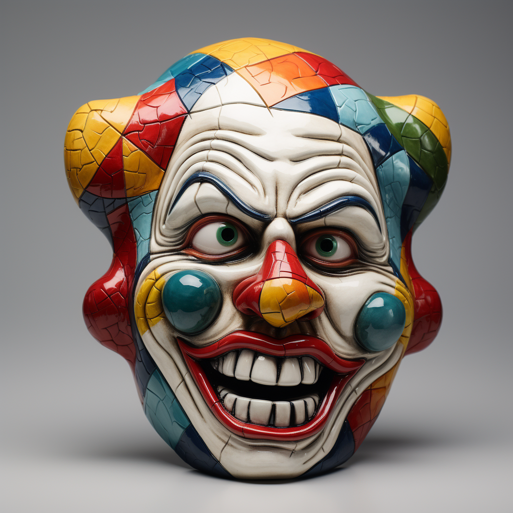 Clown Mask with Emotions