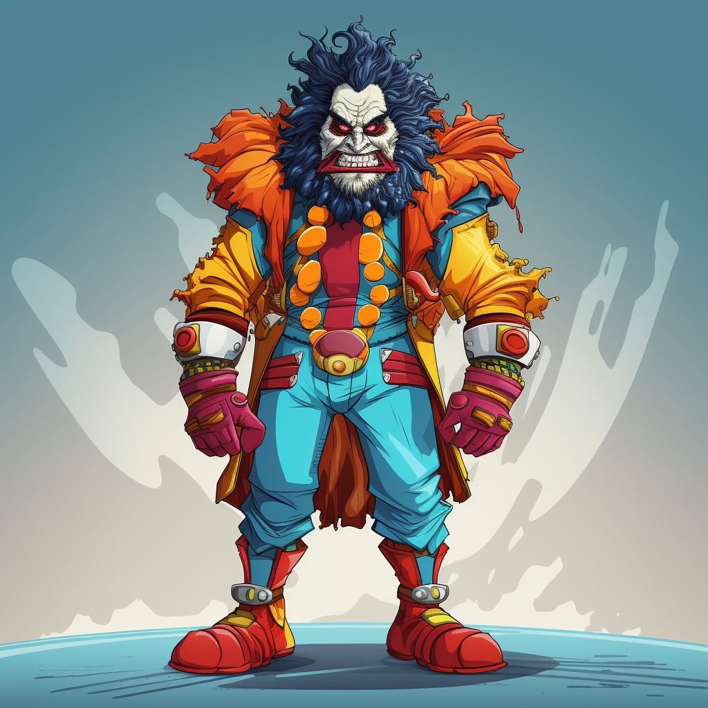 Full Body Clown Marine Superhero