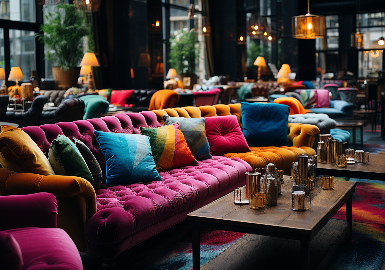Vibrant club scene with epic composition
