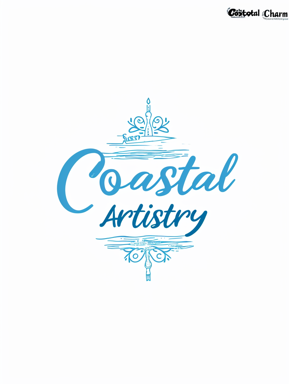 Coastal Charm Artistry Beach Logo