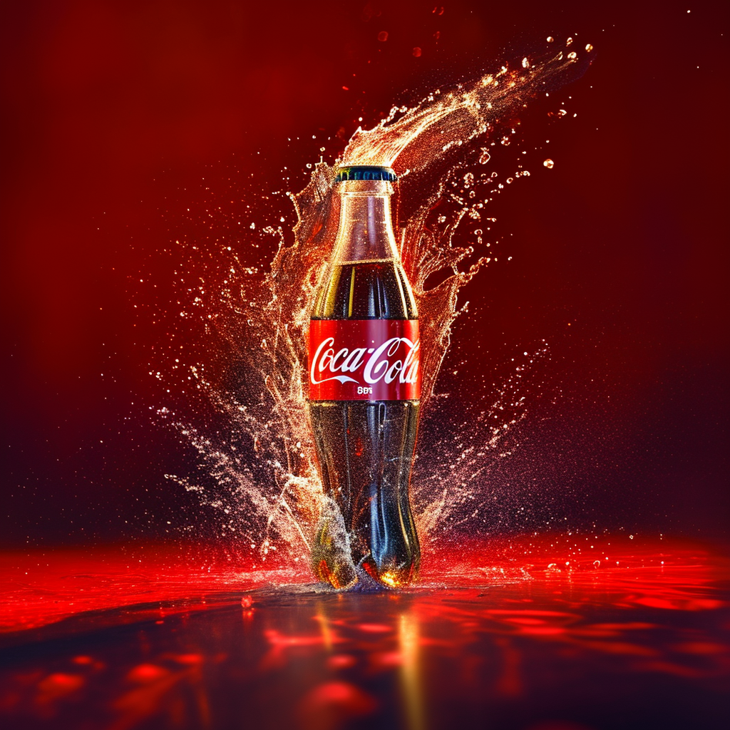 Coca Cola Bottle in Highspeed Motion