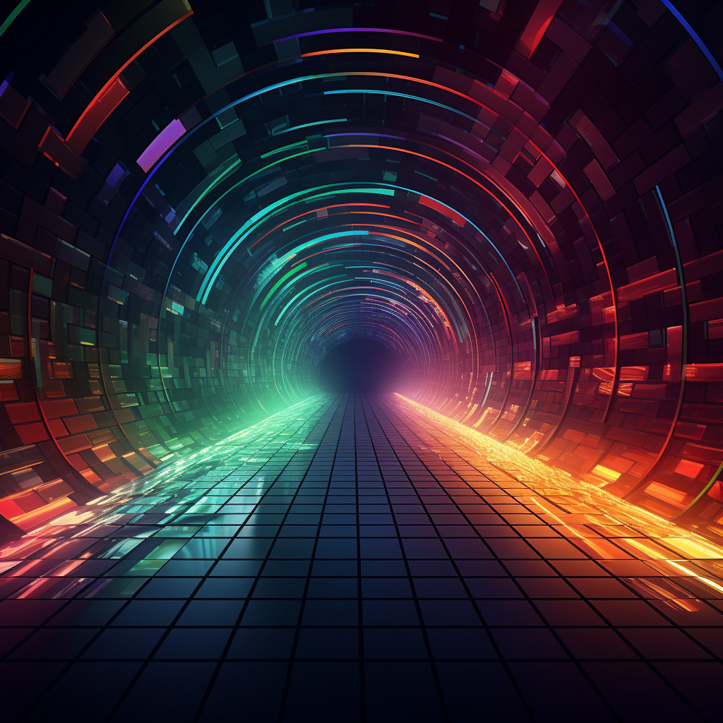 Immersive coding tunnel augmented reality experience