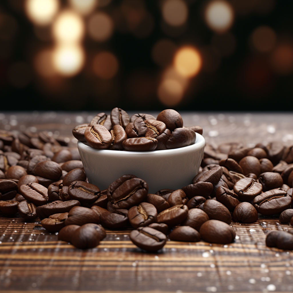 Coffee beans in 4K