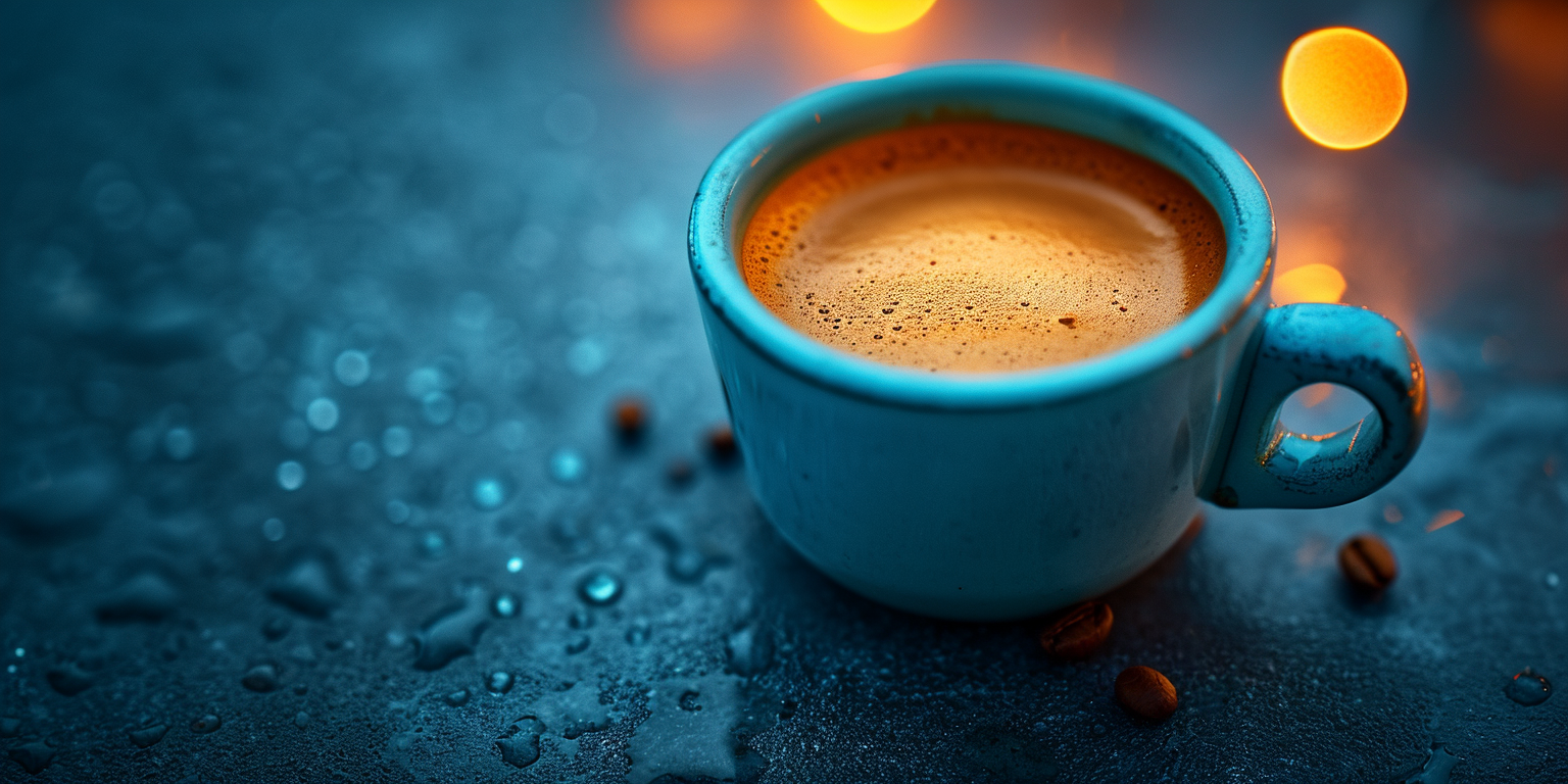 Coffee Cup on Dark Background