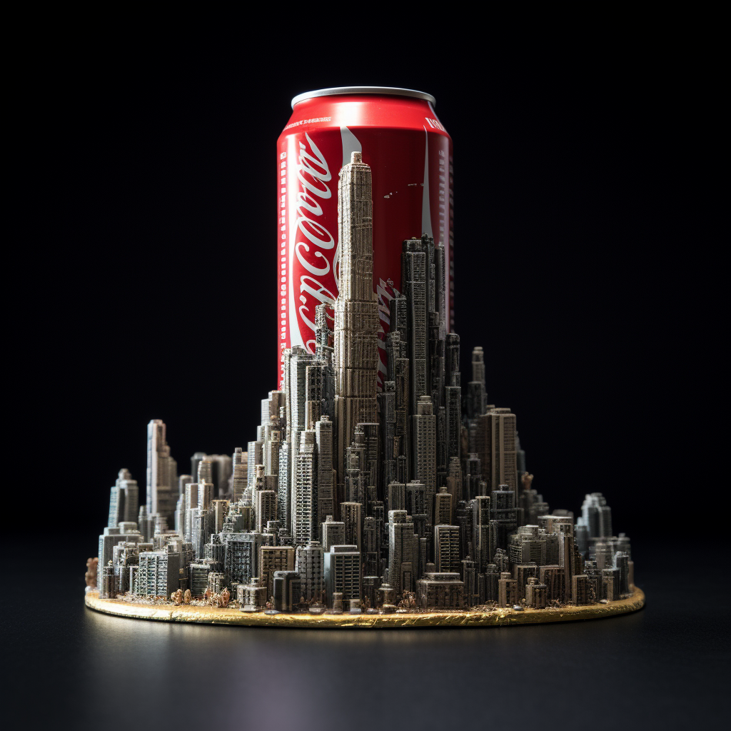 Giant Coke Can Tower