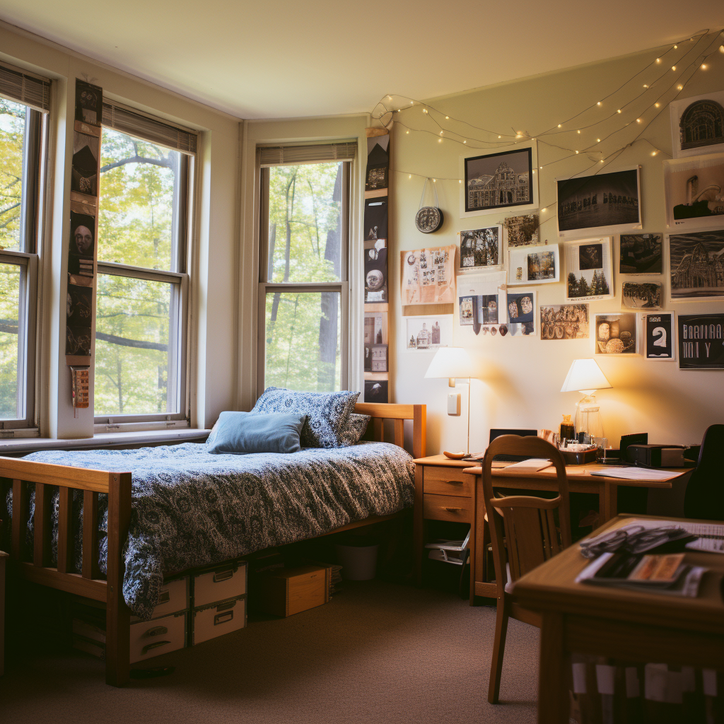 College Dorm Room Outside View