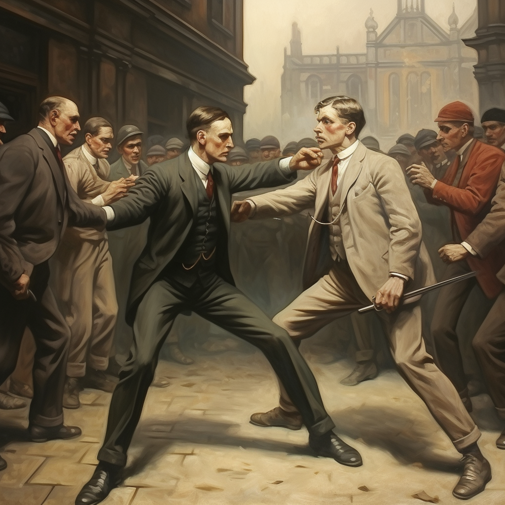 Michael Collins battles Eamon de Valera