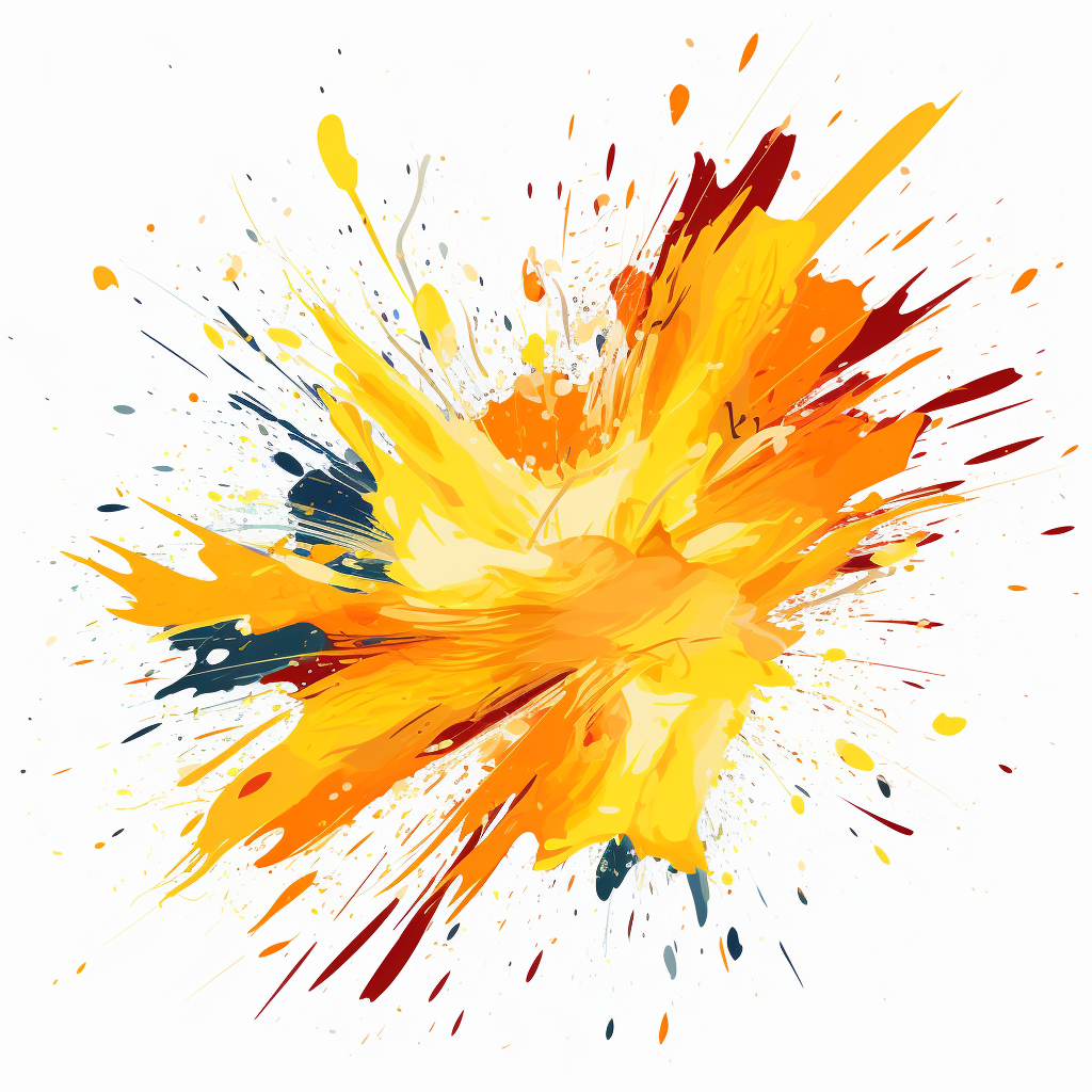 Vibrant color splash vector artwork