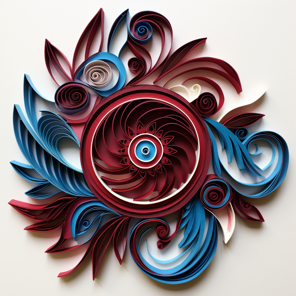 Unique quilling style Colorado Avalanche image