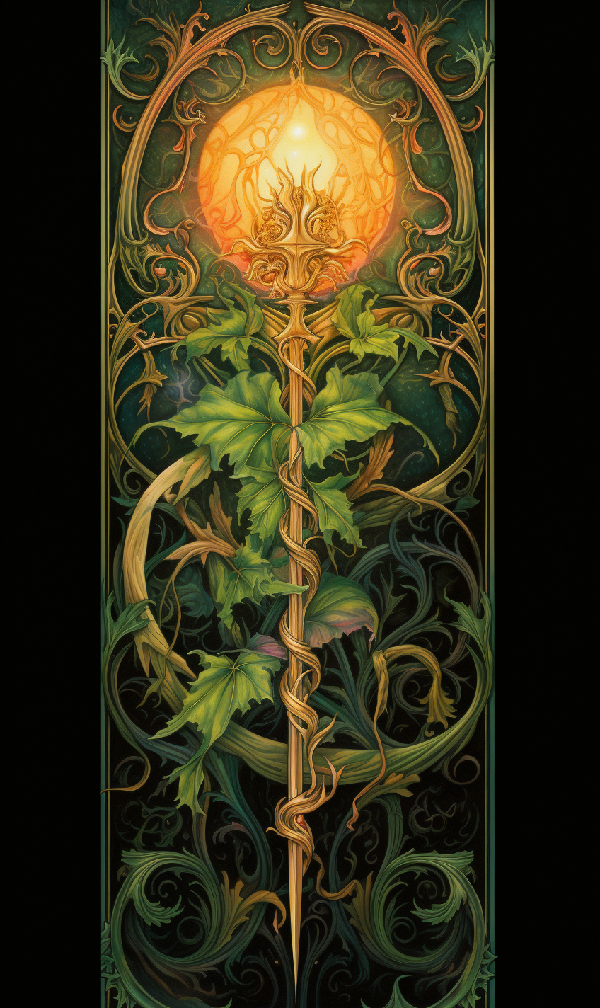 Detailed Colored Pencil Tarot Image