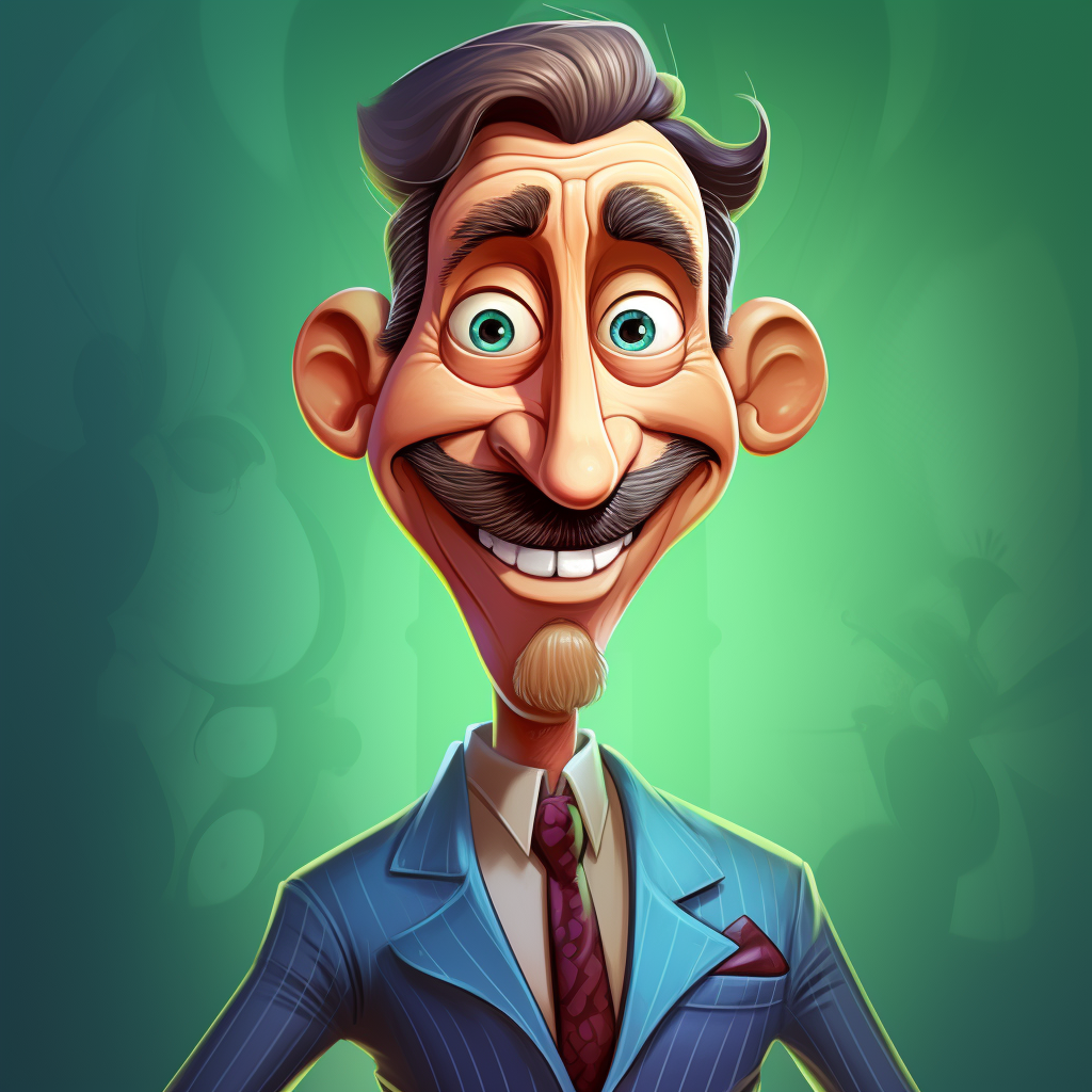 Cartoon businessman character illustration