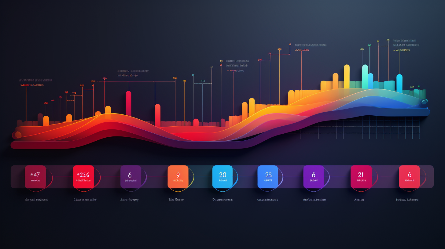 Colorful infographic template with 7 banners