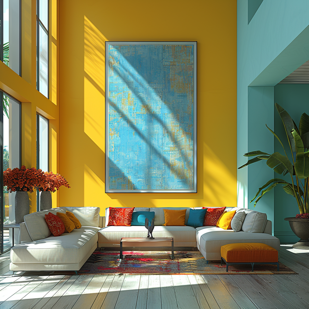 Bright and Colorful Living Room