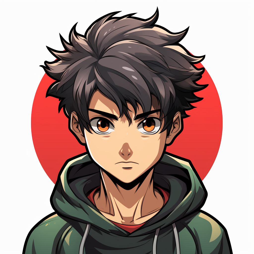 Colorful manga anime webtoon icons in HDR