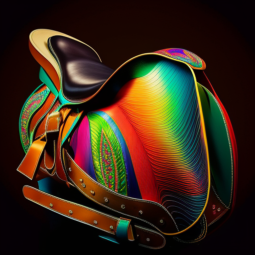 Beautiful Horse Saddle in Colors