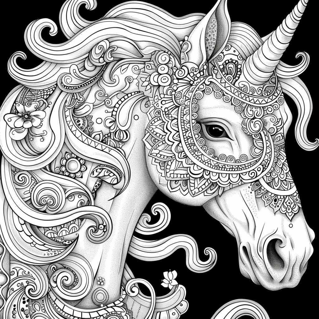 Adult Coloring Book Imagination 12k