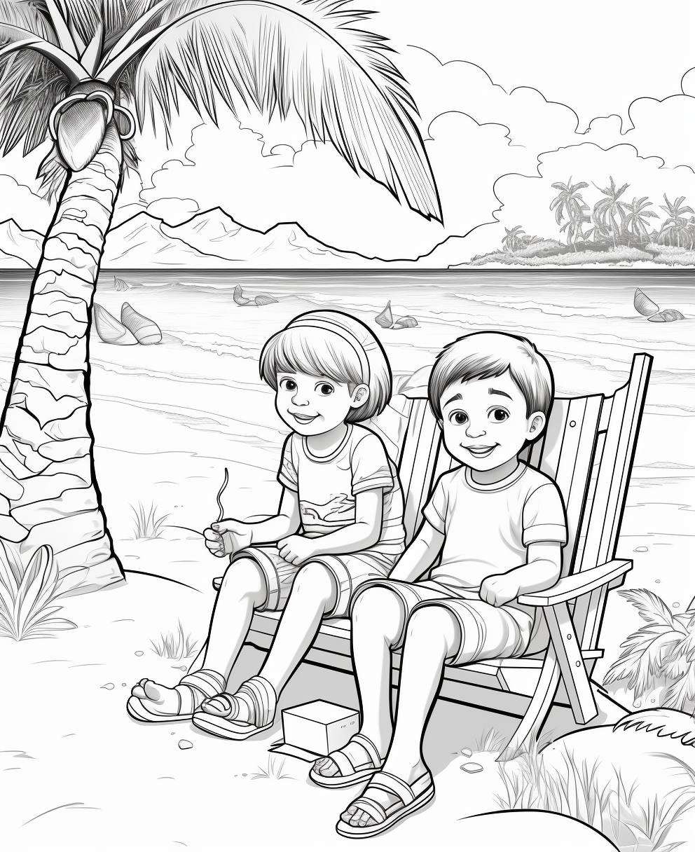 Coloring book for kids - seaside squad - Haven Holidays