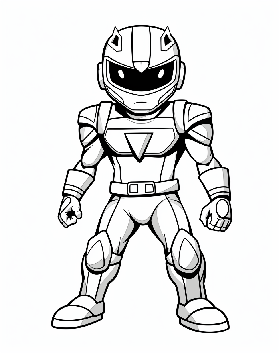 Coloring Page Power Rangers