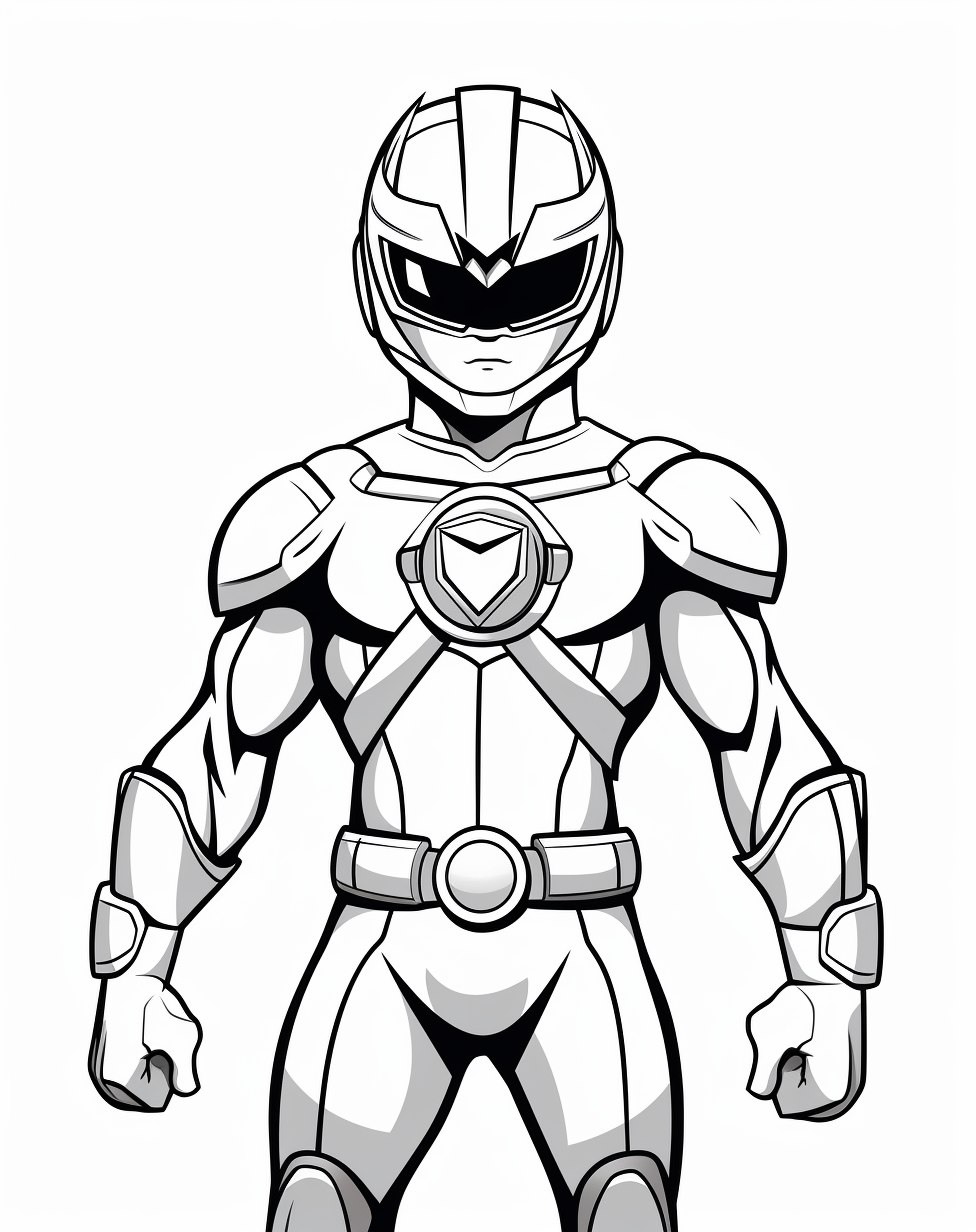 Power Rangers Coloring Page for Kids