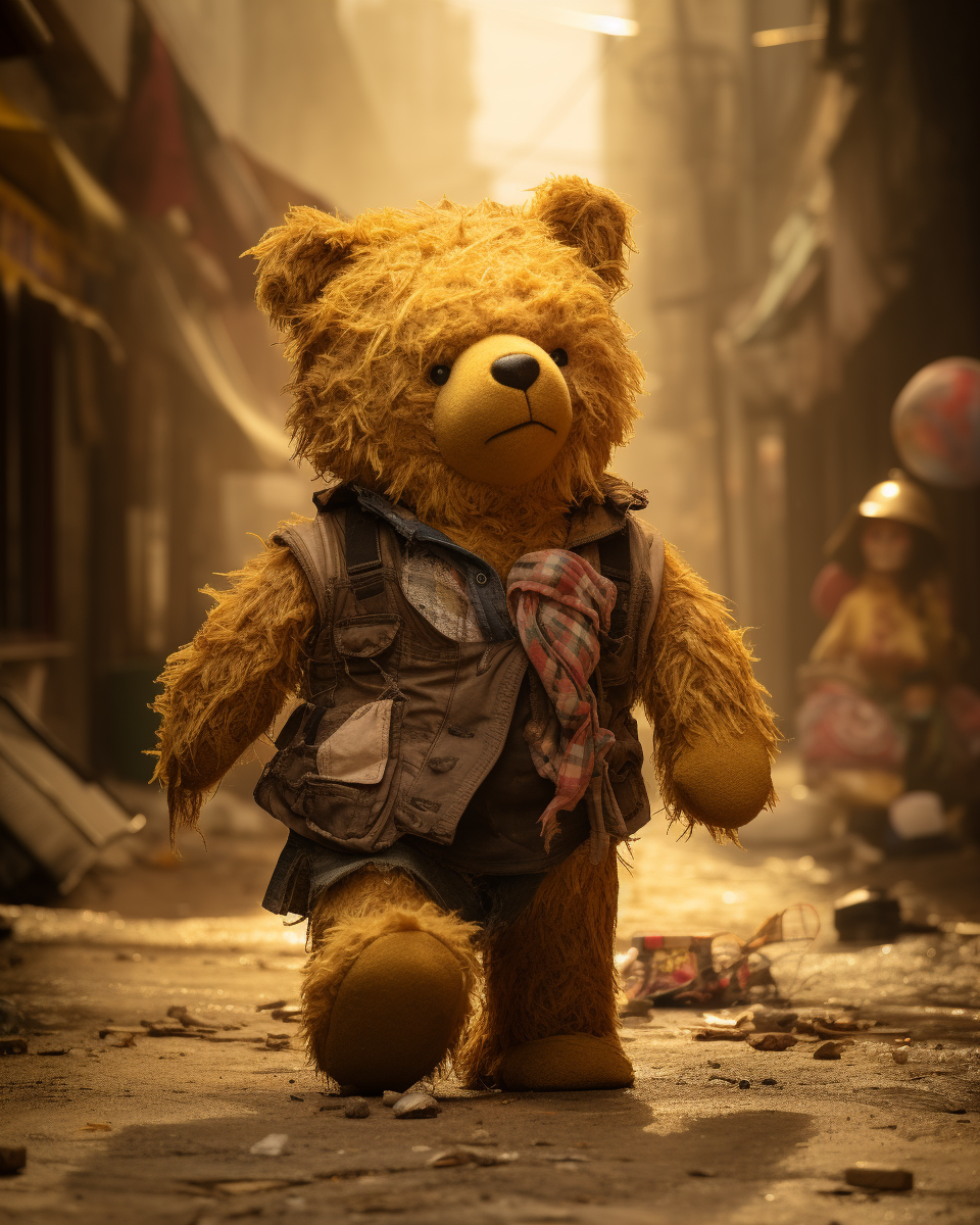 Colossal Winnie the Pooh Teddy Bear in Sandstorm