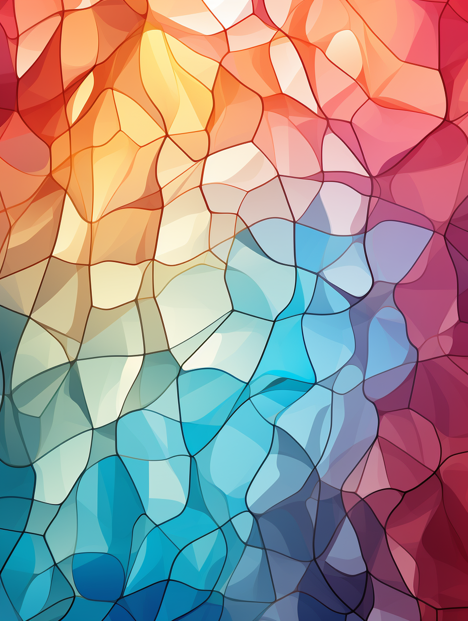 Colourful gradient with light voronoi effect