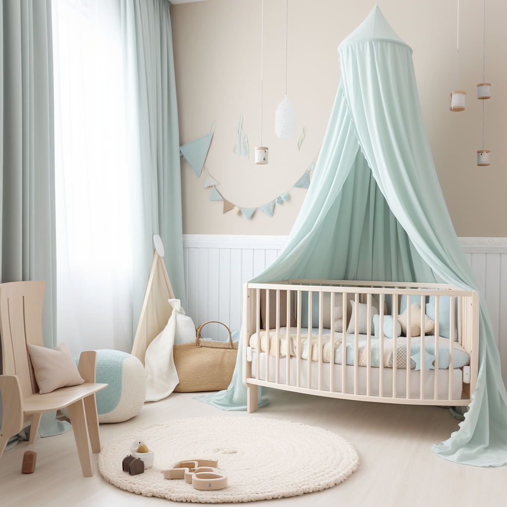 Comfortable baby room supplies