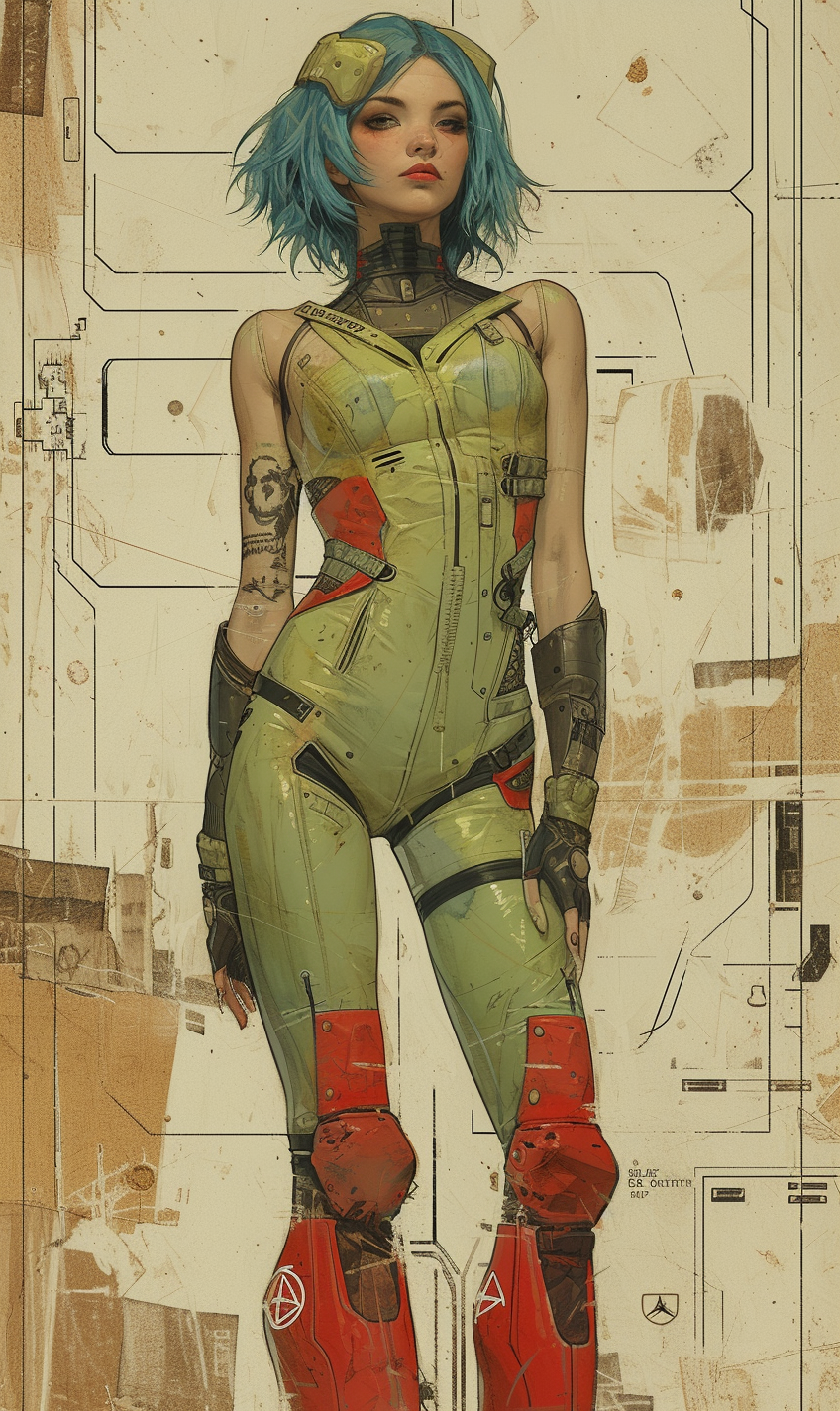 Image of Superheroine Alisee Indian Alien Women