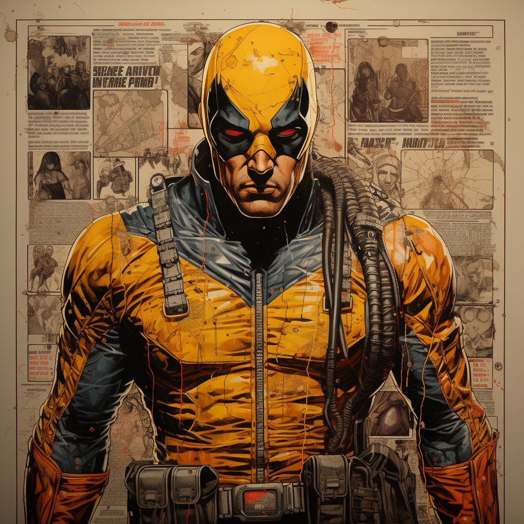 Yellow Front Cover Comic Book Frame