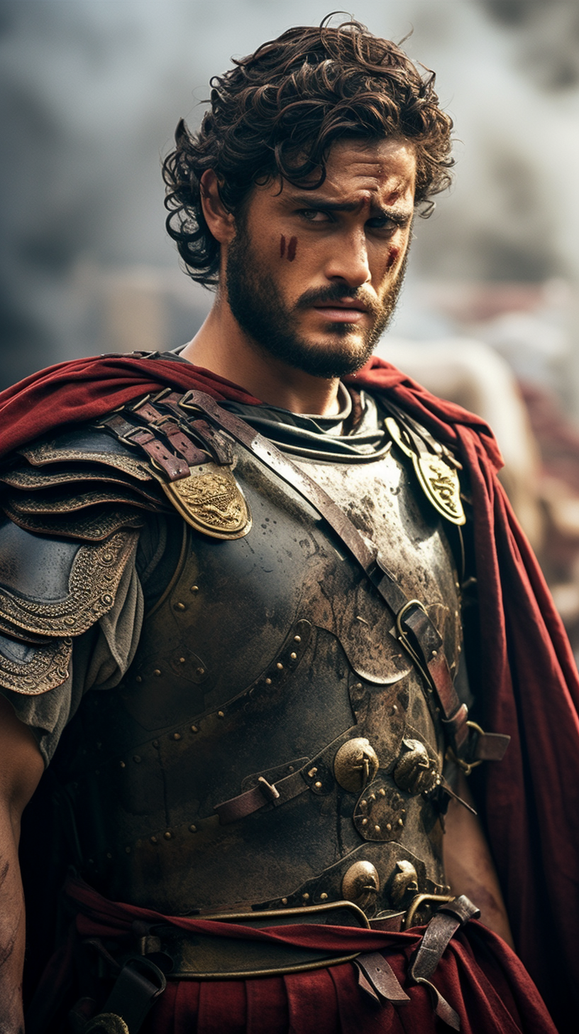 Commodus, Roman Emperor in Gladiatorial Combat