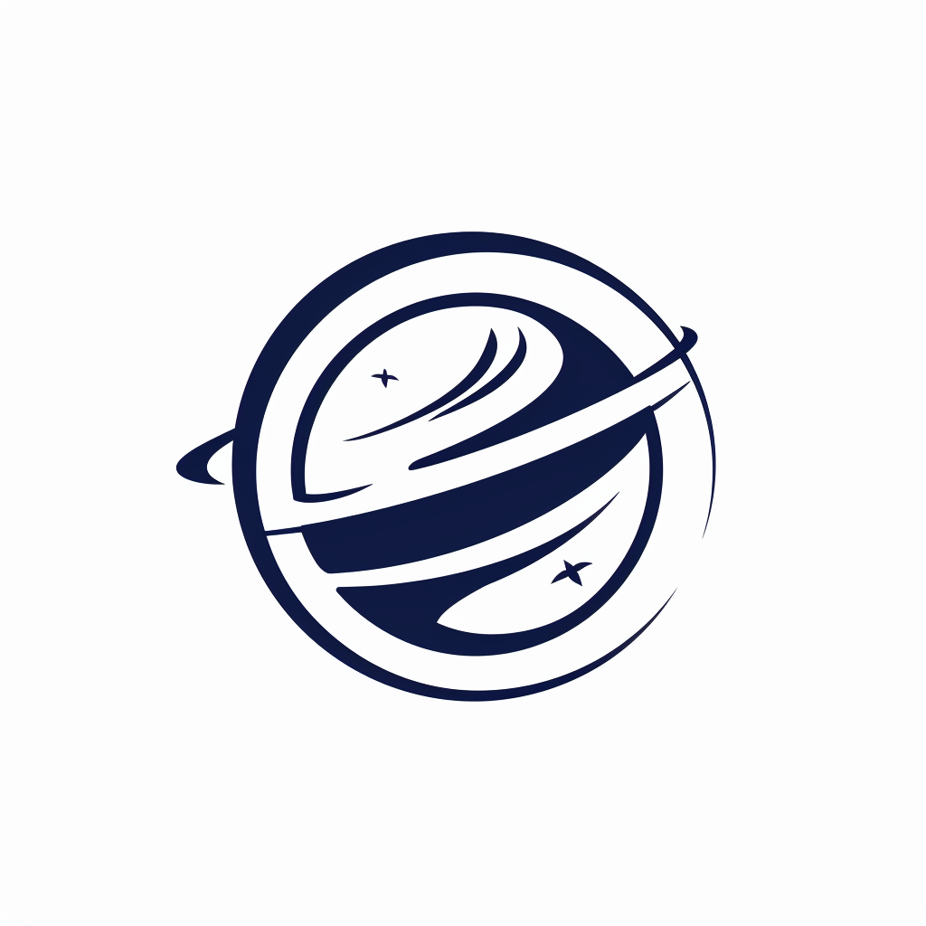 Simple Earth Drawing Logo Icon