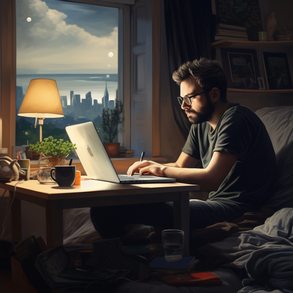 30-year-old man working from home unaware of company hack