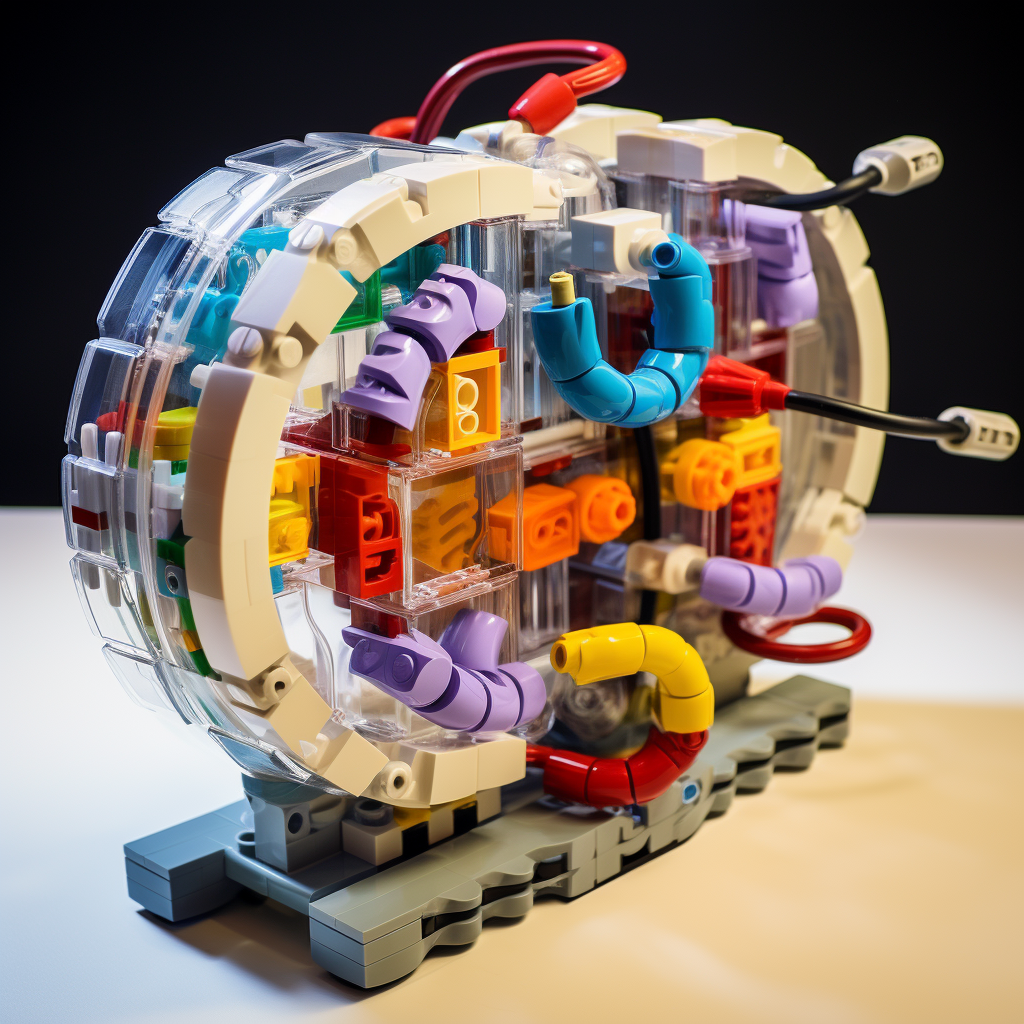 Complex mitochondria made with Lego