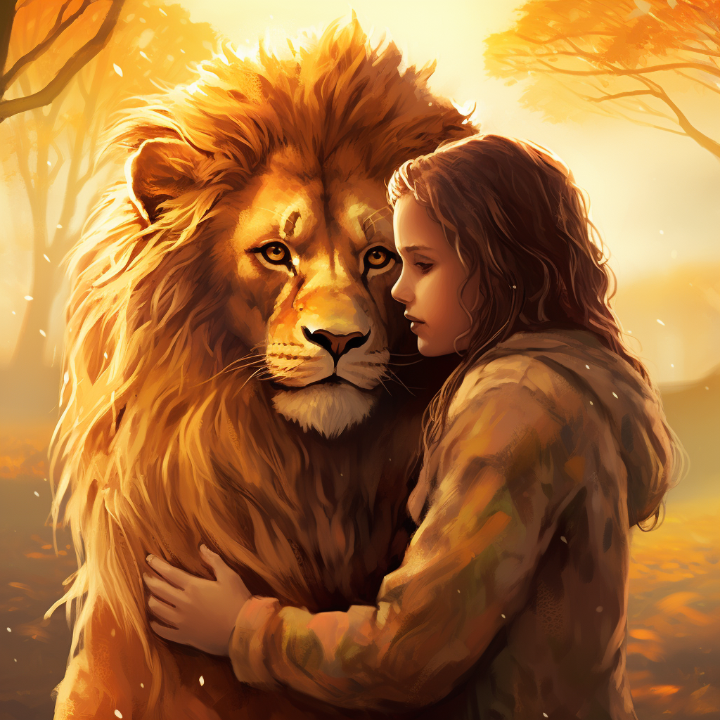 Reflection of Complex Emotions with Lion and Human