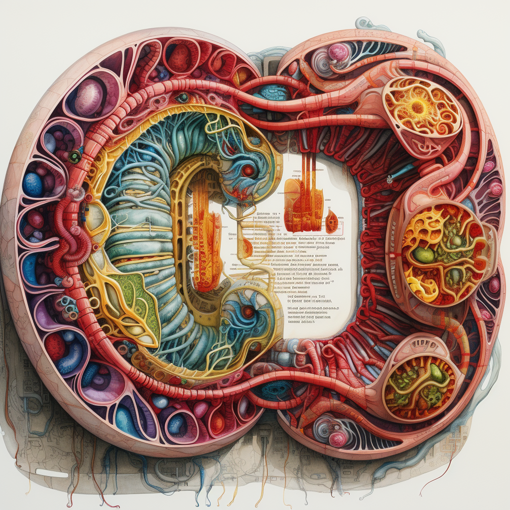 Detailed Complex Mitochondria Illustration