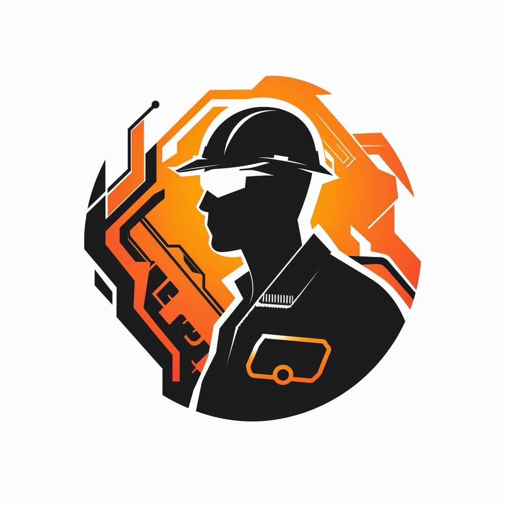 Computer Repair Engineer Logo Background