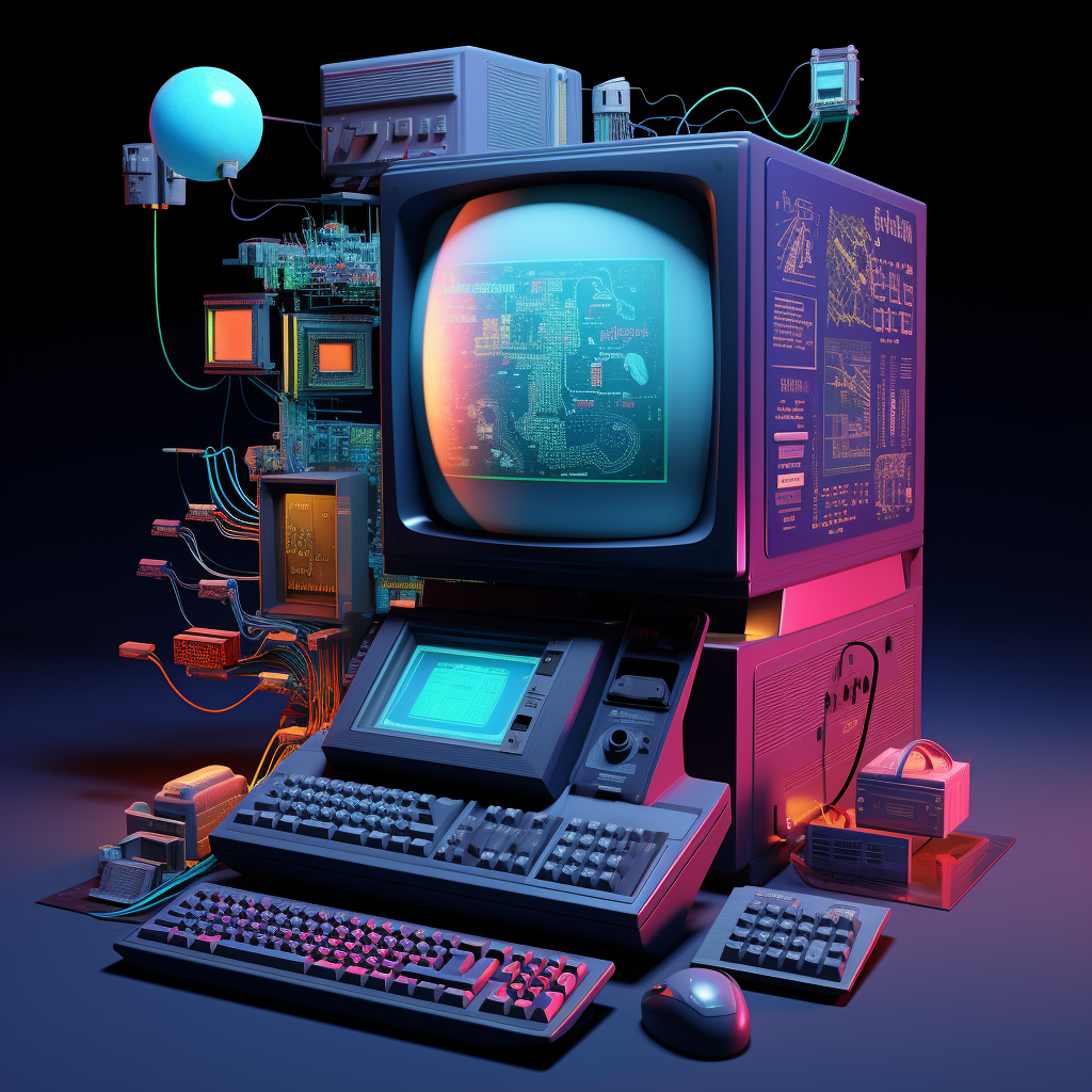 Computer system components diagram