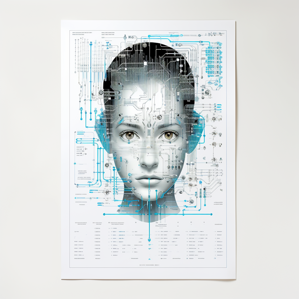 Computer Technical Data Poster Illustration