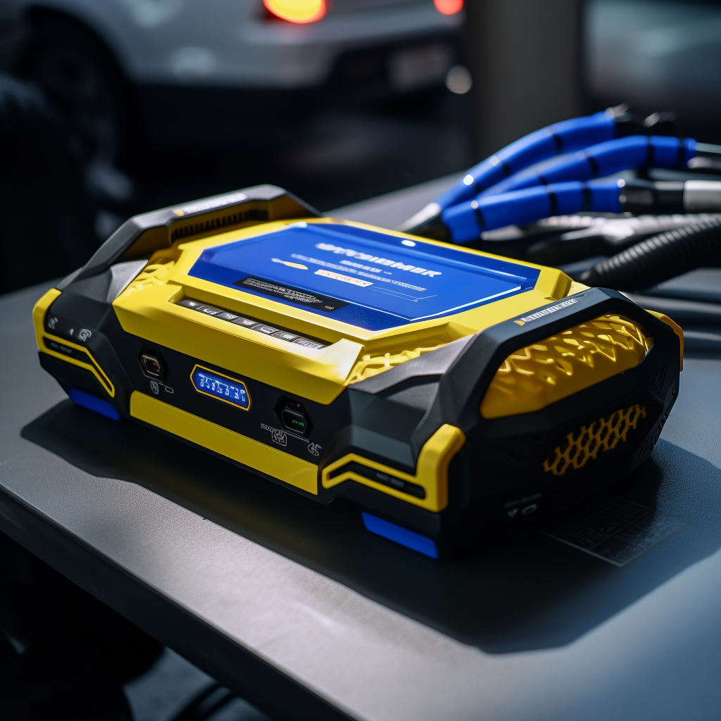 Jump Starter with Clamps and Power Inverter