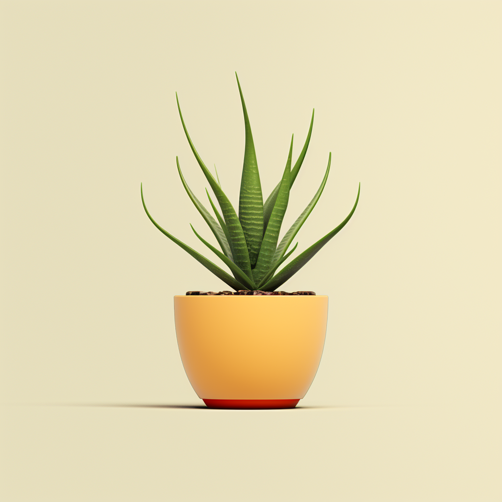 Conceptual minimalist plant artwork