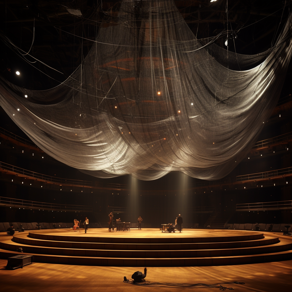 Suspended Nets Concert Hall Design