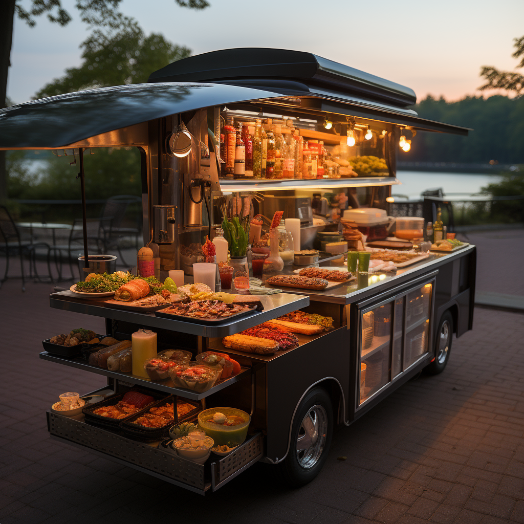 Tasty Concession Food Truck with Gas Grill