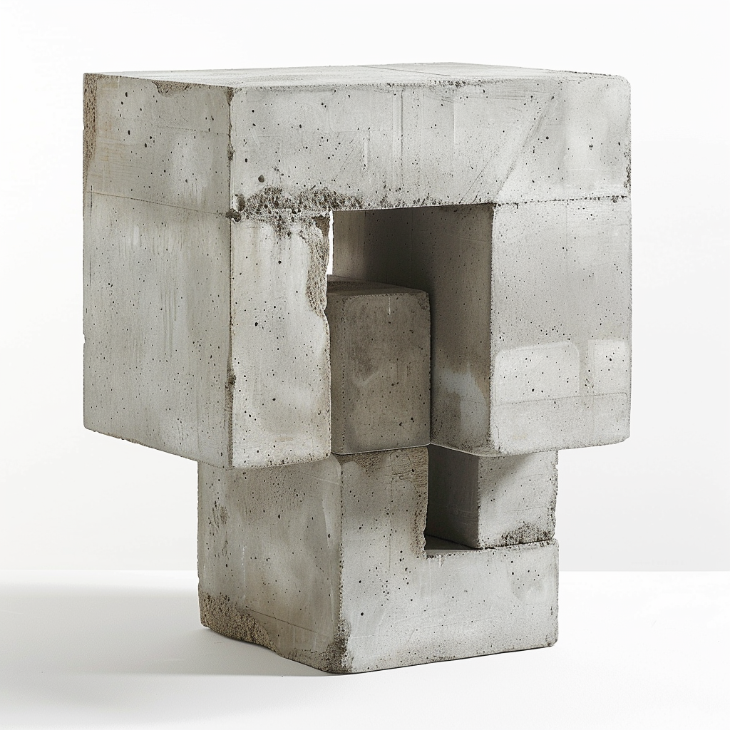 Small concrete element column block