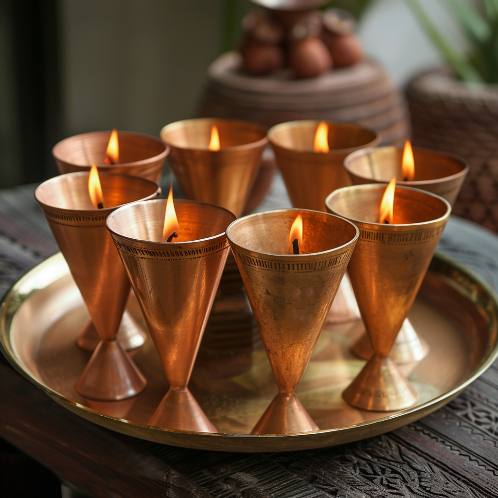 Cone Holder Bhel Gold Rose