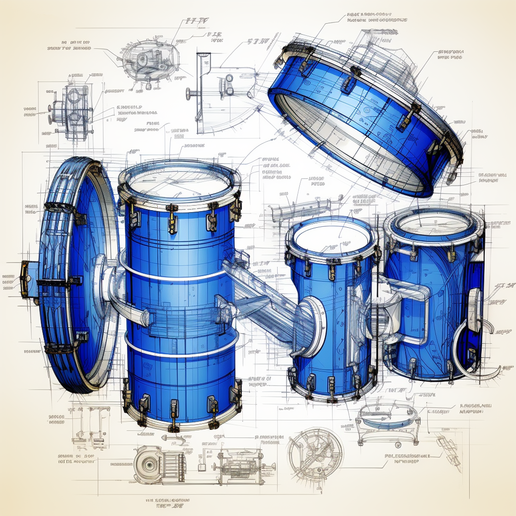 Conga drum technical diagram