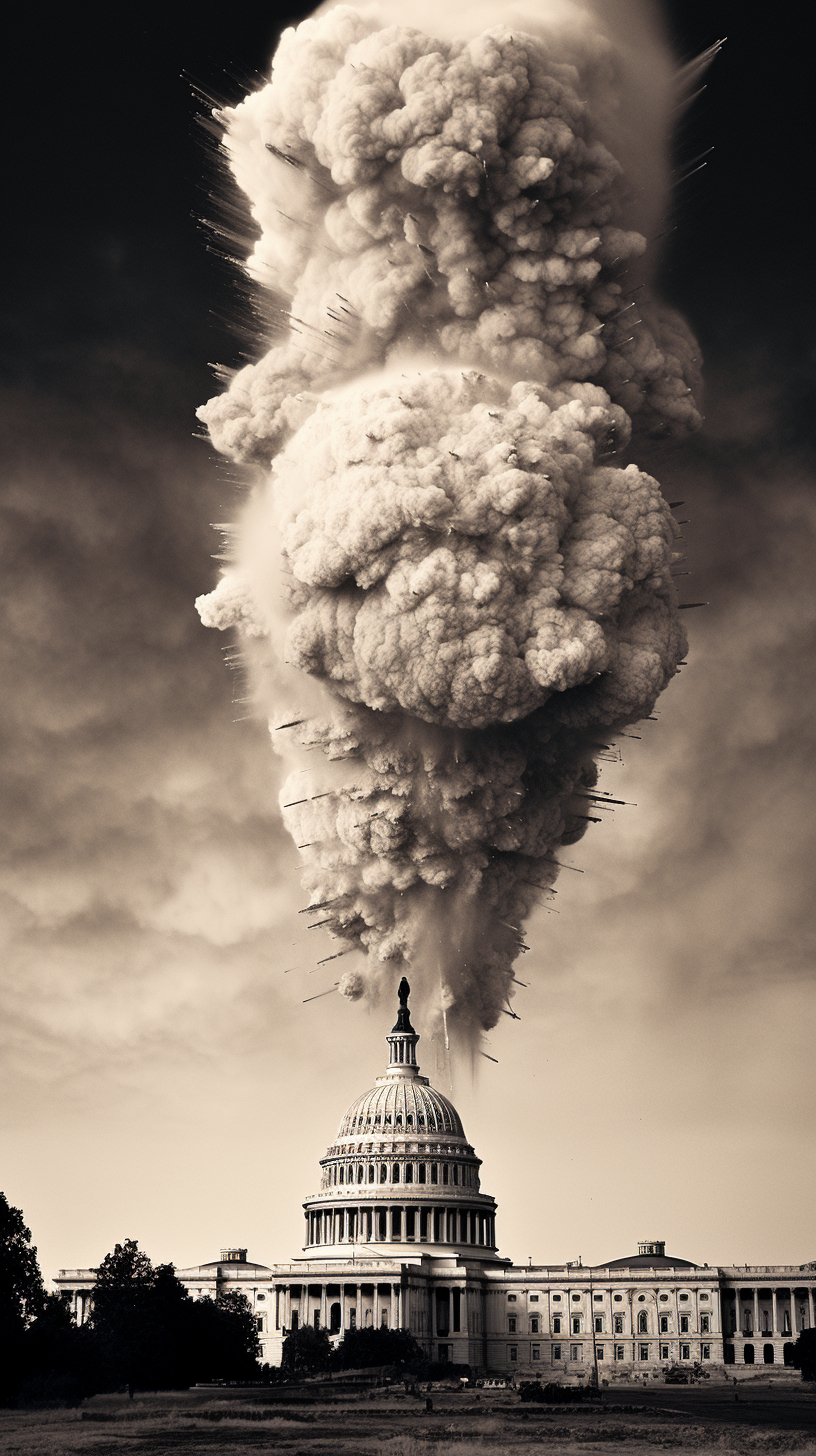 Congressmen diffusing time bomb image