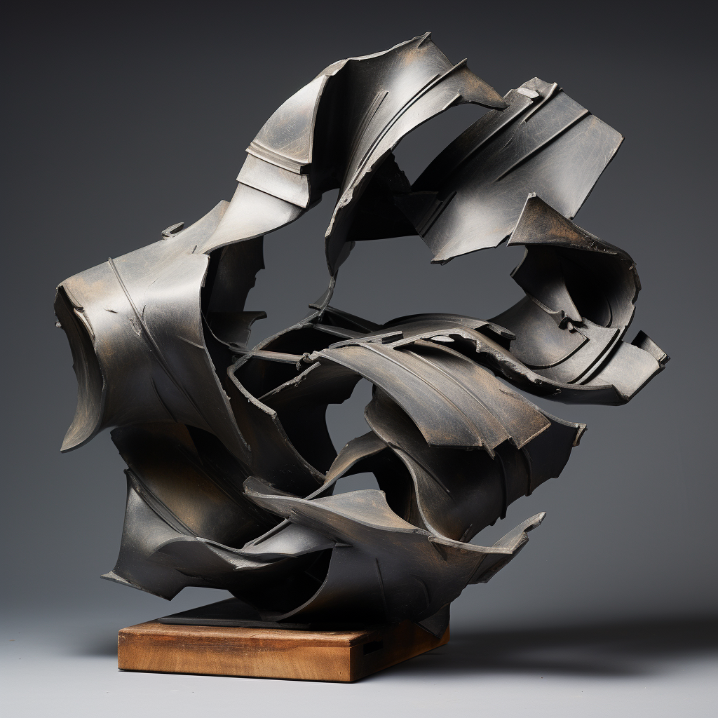 Abstract Metal Sculpture Artwork