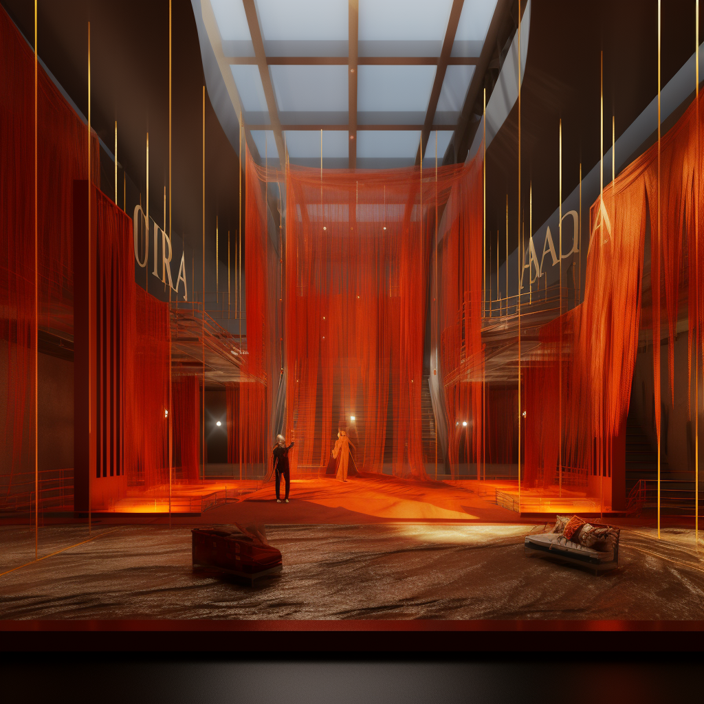 Contemporary Set Design of Opera Aida